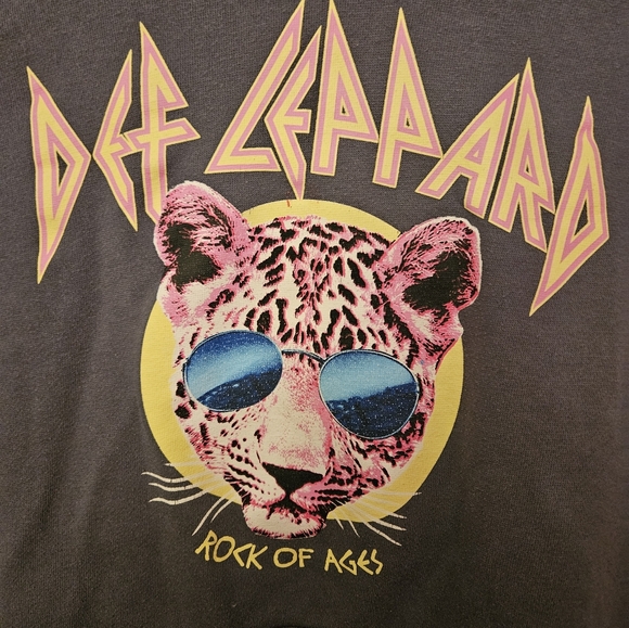 ๐3/$25๐ DEF LEPPARD Rock of Ages Size extra small Gray Pullover Hoodie women - Picture 2 of 6